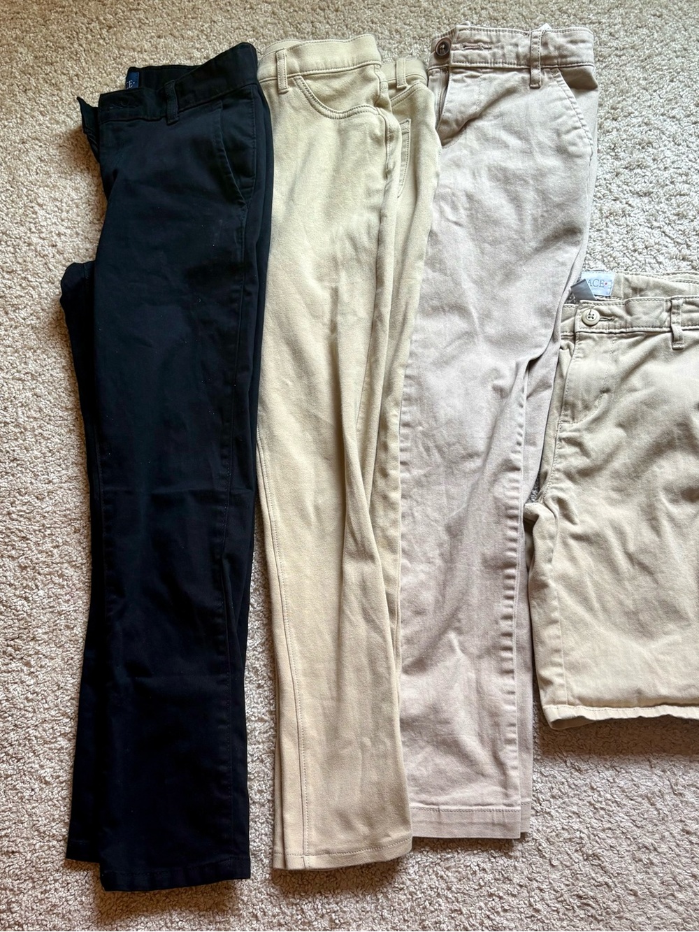 Girls Size 12 School Uniform Bottom Bundle – 5 Pieces